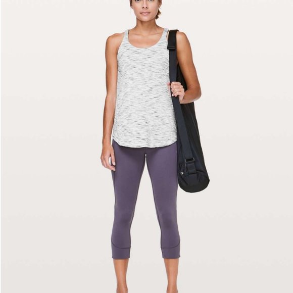 LULULEMON 🍋 Moment To Movement 2-In-1 Tank Sz. 4 Moonphase Purple/B&W - Picture 4 of 9